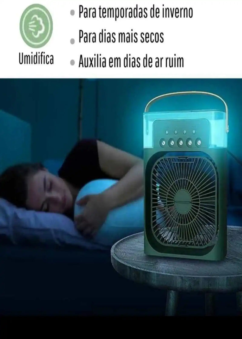 Mini Ar Ventilador Climatizador Umidificador Água Mini Ar Condicionado