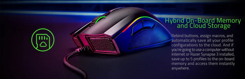 Razer Mamba Elite Edition. Mouse para jogos, 16000 DPI, Chorma Light, novo na caixa