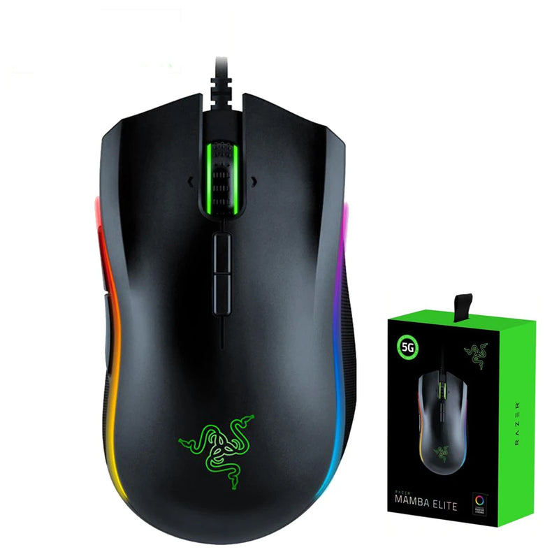 Razer Mamba Elite Edition. Mouse para jogos, 16000 DPI, Chorma Light, novo na caixa