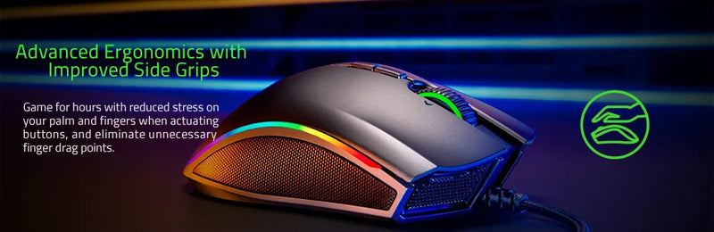 Razer Mamba Elite Edition. Mouse para jogos, 16000 DPI, Chorma Light, novo na caixa