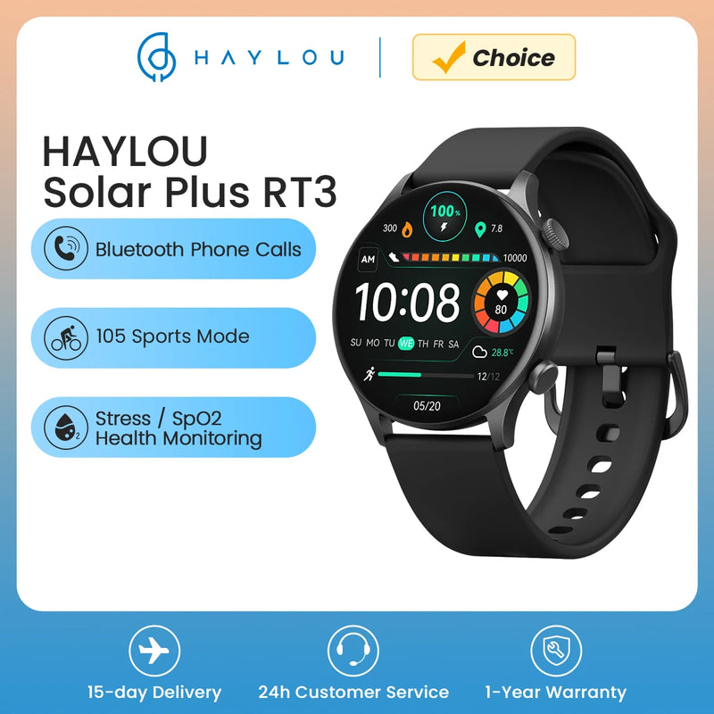 HAYLOU Solar Plus RT3 Smart Watch Bluetooth